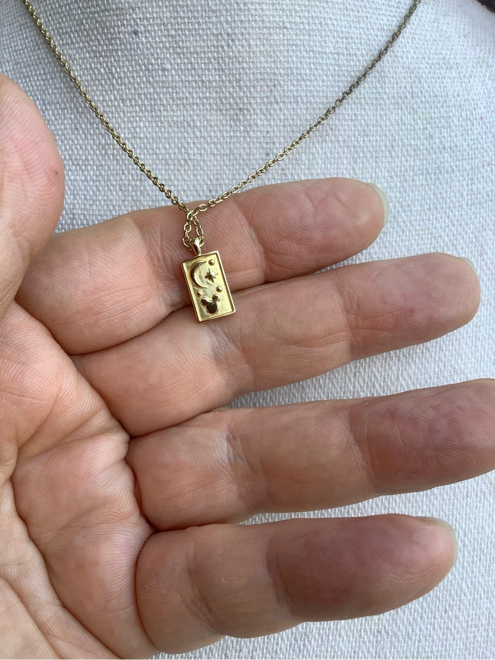 Disney Gold Tone - I Love You to the Moon and Back pendant Necklace